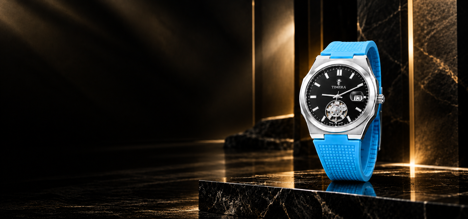 TIMERA luxury watch campaign visual